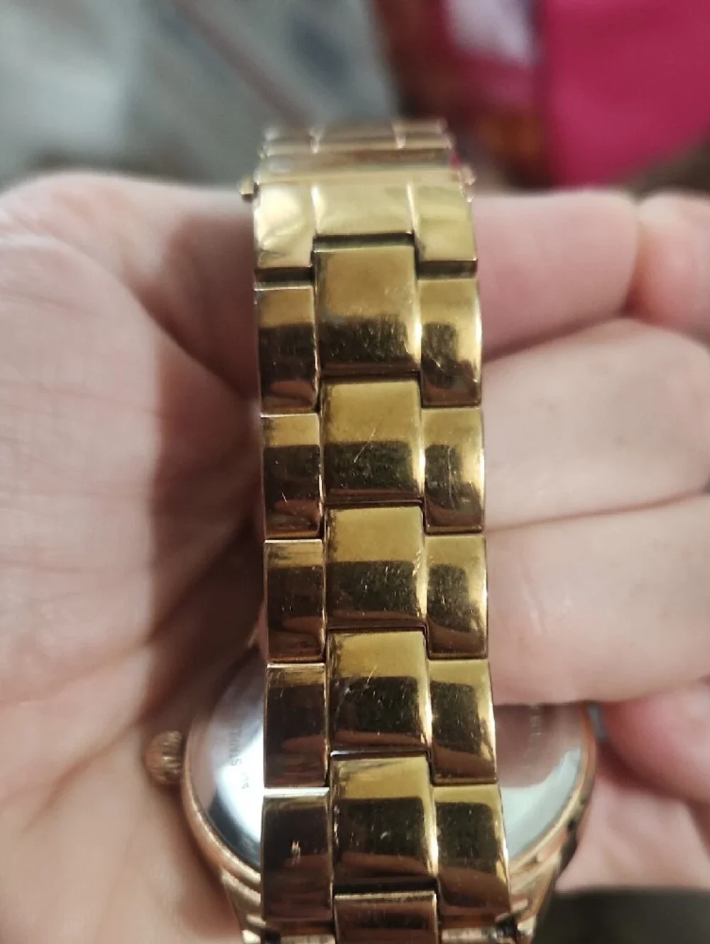 Betsey Johnson Rose Gold and White Women's Watch with Pink Heart‎ Hand